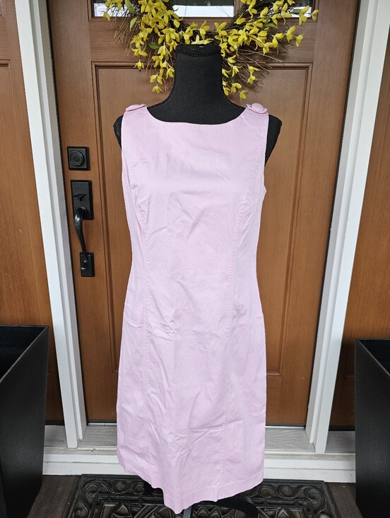 346 Brooks Brothers Dresses & Skirts - 346 Brooks Brothers Sleeveless Light Pink Midi Shift Dress
